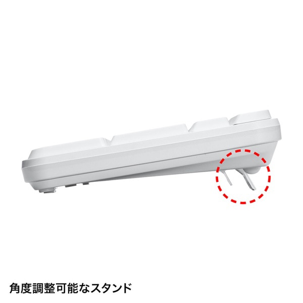 サンワサプライ マウス付きワイヤレスキーボード ホワイト SKB-WL25SETW 1個（ご注文単位1個）【直送品】