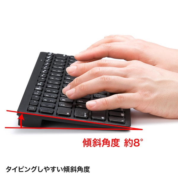 サンワサプライ Bluetoothキーボード ブラック SKB-BT25BK 1個（ご注文単位1個）【直送品】