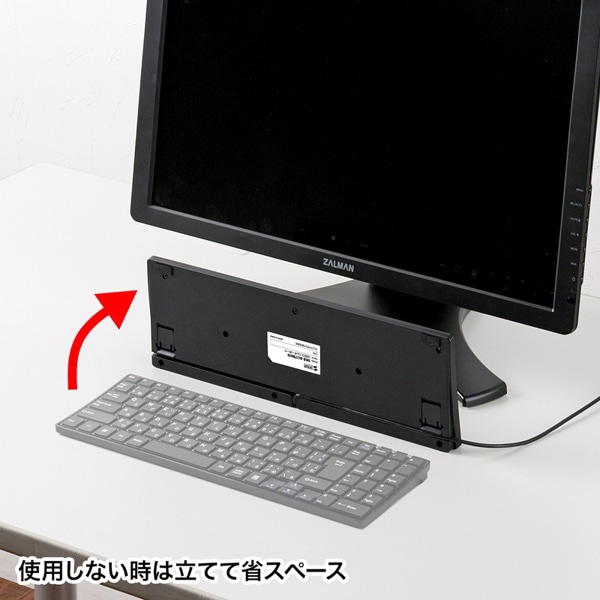 サンワサプライ USBスリムキーボード テンキー付き ブラック SKB-SL17BKN 1個（ご注文単位1個）【直送品】