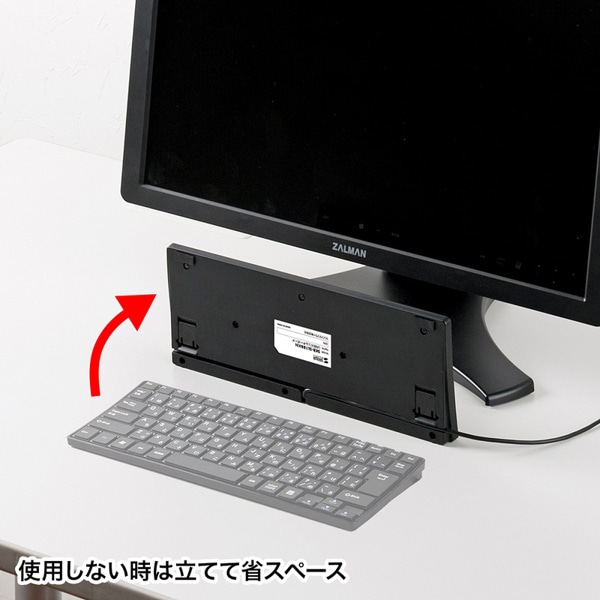 サンワサプライ USBスリムキーボード テンキーなし ブラック SKB-SL18BKN 1個（ご注文単位1個）【直送品】