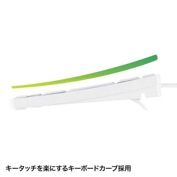 サンワサプライ USBスリムキーボード テンキーなし ホワイト SKB-SL18WN 1個（ご注文単位1個）【直送品】
