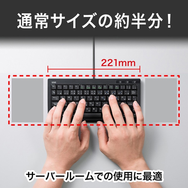 サンワサプライ USBスリムキーボード テンキーなし ブラック SKB-SL28BK 1個（ご注文単位1個）【直送品】