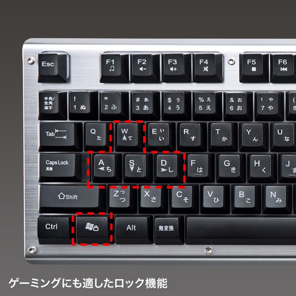 サンワサプライ バックライト機能付きキーボード テンキー付き SKB-WAR3 1個（ご注文単位1個）【直送品】