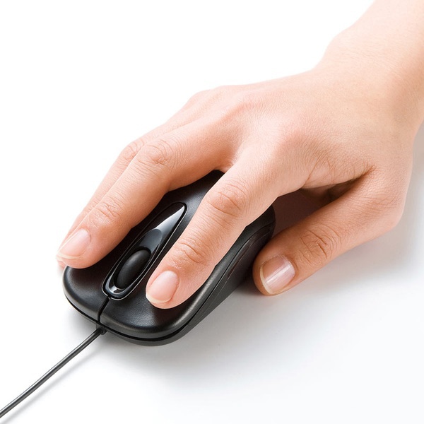 サンワサプライ 有線 光学式マウス ブラック MA-R115BK 1個（ご注文単位1個）【直送品】