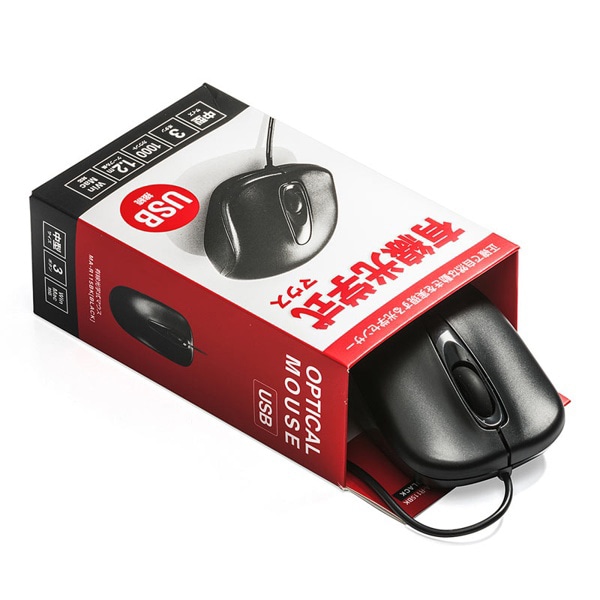 サンワサプライ 有線 光学式マウス ブラック MA-R115BK 1個（ご注文単位1個）【直送品】