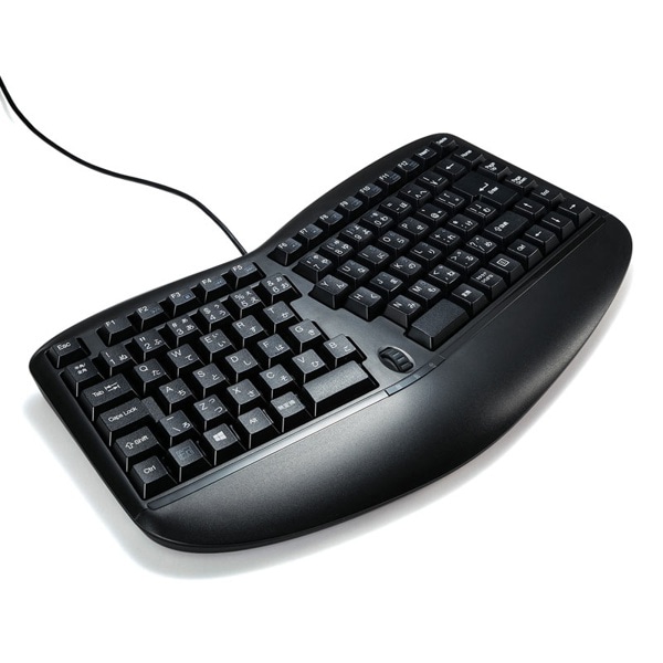 サンワサプライ エルゴノミクスキーボード SKB-ERG3BK 1個（ご注文単位1個）【直送品】