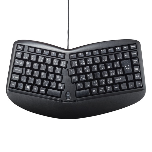 サンワサプライ エルゴノミクスキーボード SKB-ERG3BK 1個（ご注文単位1個）【直送品】