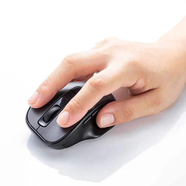 サンワサプライ ワイヤレス ブルーLEDマウス ガンメタ MA-WBL134GM 1個（ご注文単位1個）【直送品】