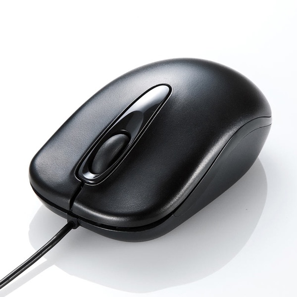 サンワサプライ 有線ブルーLEDマウス ブラック MA-BL150BK 1個（ご注文単位1個）【直送品】