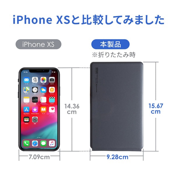 サンワサプライ 折りたたみ式 Bluetoothキーボード ブラック SKB-BT30BK 1個（ご注文単位1個）【直送品】