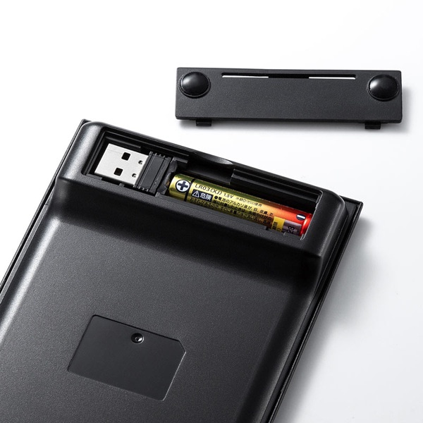 サンワサプライ ワイヤレスUSBテンキー ブラック NT-WL21BK 1個（ご注文単位1個）【直送品】