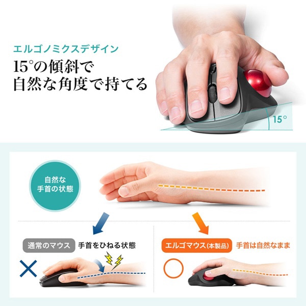 サンワサプライ Bluetooth トラックボール ブラック MA-BTTB130BK 1個（ご注文単位1個）【直送品】