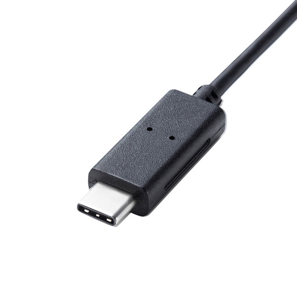 サンワサプライ 有線 Type-C ブルーLEDマウス ブラック MA-BLC158BK 1個（ご注文単位1個）【直送品】