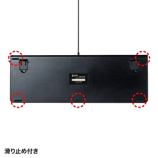 サンワサプライ USBスリムキーボード ブラック SKB-SL31BK 1個（ご注文単位1個）【直送品】