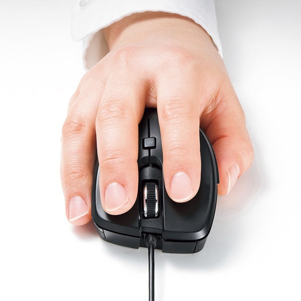 サンワサプライ 有線 Type-C ブルーLEDマウス 5ボタン ブラック MA-BLC180BK 1個（ご注文単位1個）【直送品】