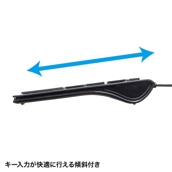サンワサプライ USBスリムキーボード テンキーあり ブラック SKB-SL33BK 1個（ご注文単位1個）【直送品】