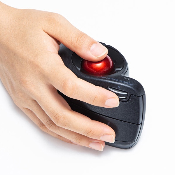 サンワサプライ Bluetooth エルゴトラックボール ブラック MA-BTTB179BK 1個（ご注文単位1個）【直送品】