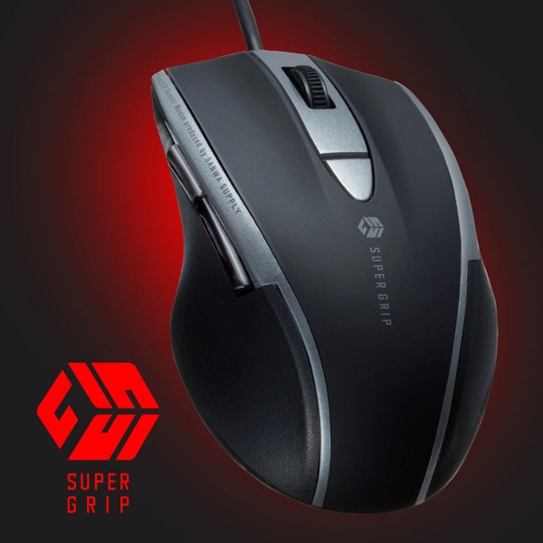 サンワサプライ 静音 有線ブルーLEDマウス 5ボタン ブラック MA-BL168BK 1個（ご注文単位1個）【直送品】