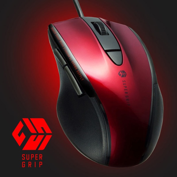 サンワサプライ 静音 有線ブルーLEDマウス 5ボタン レッド MA-BL168R 1個(ご注文単位1個)【直送品】