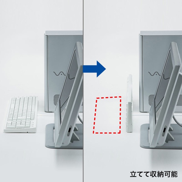 サンワサプライ コンパクトキーボード ホワイト SKB-KG2WN2 1個（ご注文単位1個）【直送品】
