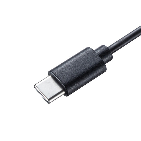 サンワサプライ 有線 Type-C ブルーLEDマウス 静音タイプ ブラック MA-BLC194SBK 1個（ご注文単位1個）【直送品】