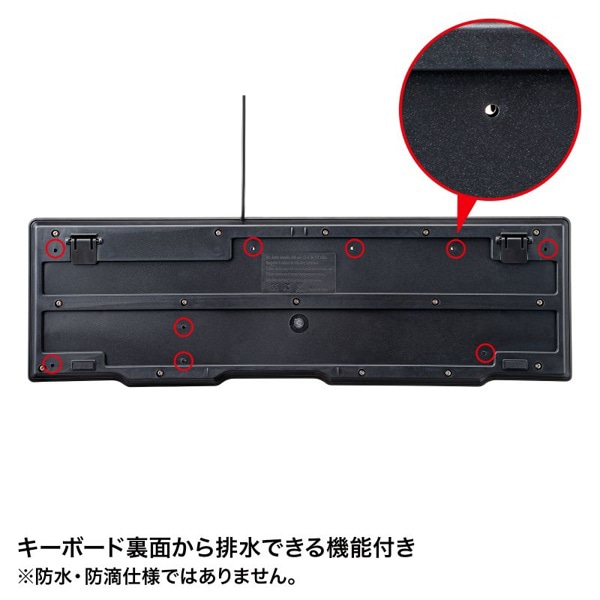 サンワサプライ PS／2キーボード ブラック SKB-L1BKN 1個（ご注文単位1個）【直送品】