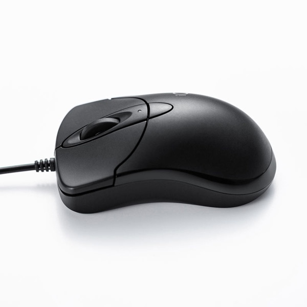 サンワサプライ 静音 有線 ブルーLEDマウス イオプラス ブラック MA-IPYBS301BK 1個（ご注文単位1個）【直送品】