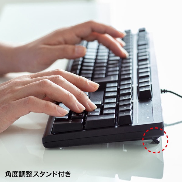 サンワサプライ 日本語109キーボード USB-Aコネクタ ブラック SKB-109UBK 1個（ご注文単位1個）【直送品】