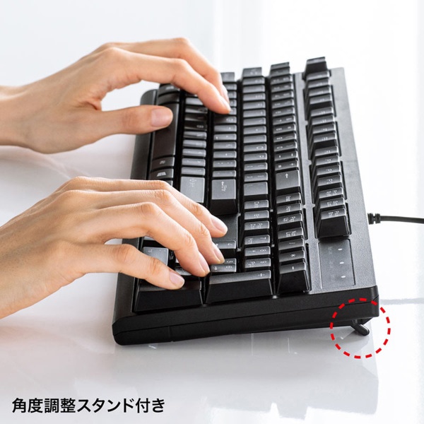 サンワサプライ PS/2キーボード 英語配列 PS/2コネクタ ブラック SKB-E5PBK 1個(ご注文単位1個)【直送品】