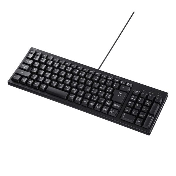 サンワサプライ コンパクトキーボード USBハブ付 ブラック SKB-KG2UH3BK 1個（ご注文単位1個）【直送品】