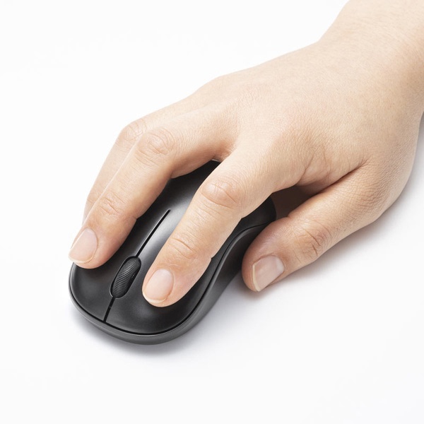 サンワサプライ ワイヤレス ブルーLEDマウス 3ボタン ブラック MA-WB312BK 1個（ご注文単位1個）【直送品】