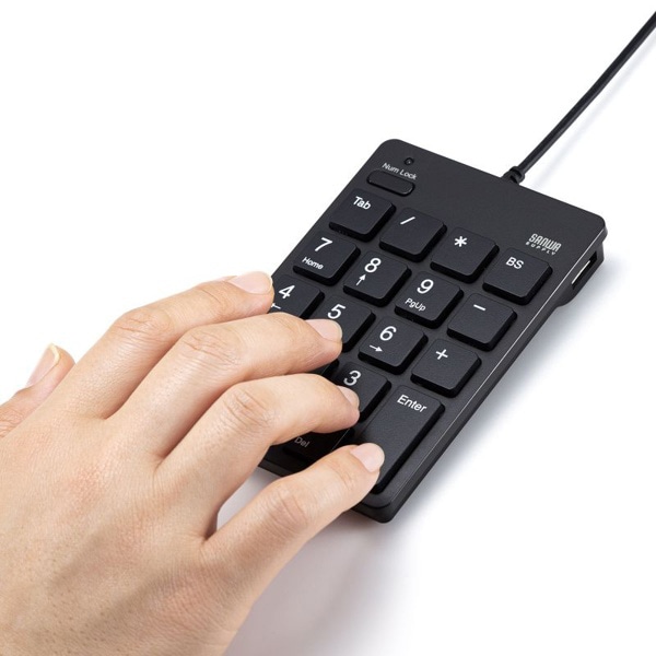サンワサプライ USBテンキー Type-Cコネクタ ブラック NT-18CUHBK 1個（ご注文単位1個）【直送品】