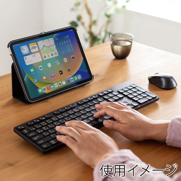 サンワサプライ 静音Bluetoothキーボードテンキーあり ブラック SKB-BT37BK 1個(ご注文単位1個)【直送品】