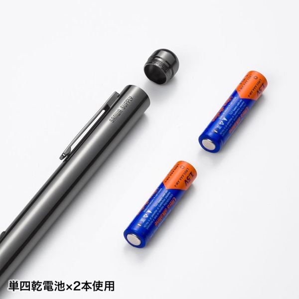 サンワサプライ 高輝度グリーンレーザーポインター 照射径可変 LP-GL1019BK 1個（ご注文単位1個）【直送品】