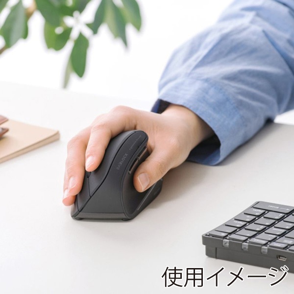 サンワサプライ 抗菌静音 ワイヤレスエルゴノミクスマウス ブラック MA-ERGWK10 1個(ご注文単位1個)【直送品】