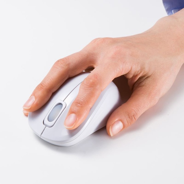 サンワサプライ 抗菌・静音 ワイヤレス ブルーLEDマウス MA-WBSK315W 1個（ご注文単位1個）【直送品】