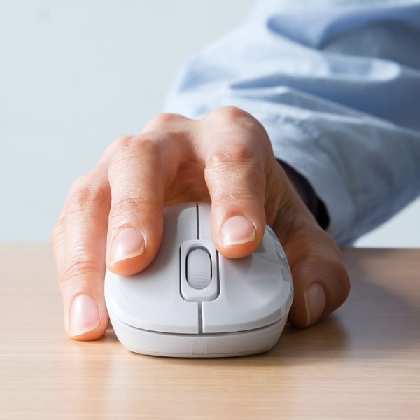 サンワサプライ 抗菌・静音 ワイヤレス ブルーLEDマウス MA-WBSK315W 1個（ご注文単位1個）【直送品】