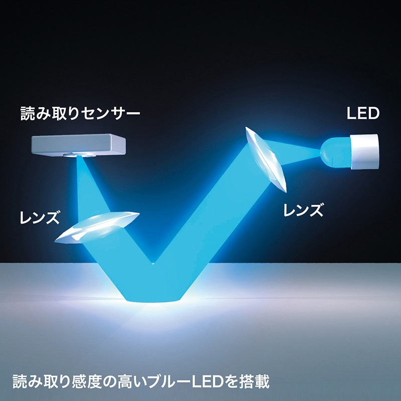 サンワサプライ 抗菌・静音Bluetooth ブルーLEDマウス ブラック MA-BBSK315BK 1個(ご注文単位1個)【直送品】