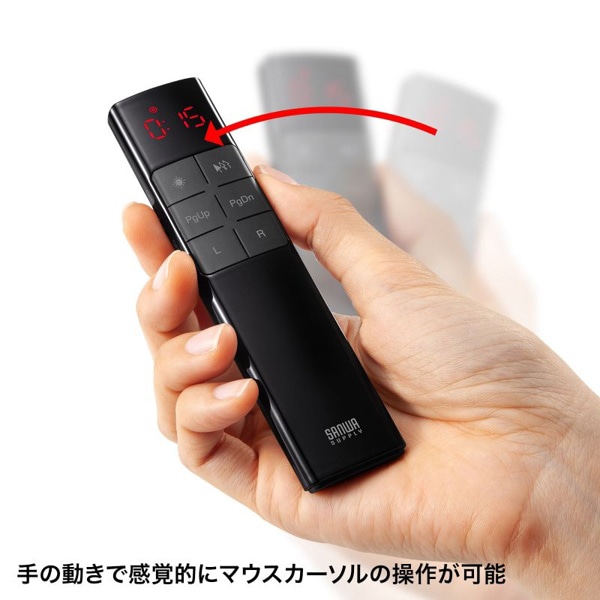 サンワサプライ プレゼンテーションマウス タイマー付き MA-WPR14BKN 1個（ご注文単位1個）【直送品】