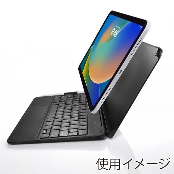 サンワサプライ Bluetoothキーボードタッチパッド内蔵 ブラック SKB-BTIPAD3BK 1個（ご注文単位1個）【直送品】
