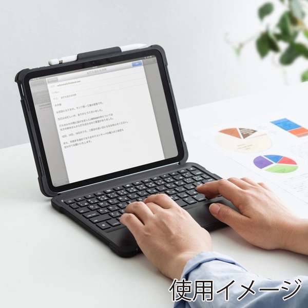 サンワサプライ キーボード タイプCケーブル接続 SKB-IP6BK 1個（ご注文単位1個）【直送品】