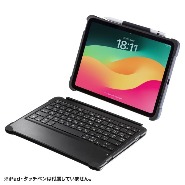 サンワサプライ キーボード タイプCケーブル接続 SKB-IP6BK 1個（ご注文単位1個）【直送品】