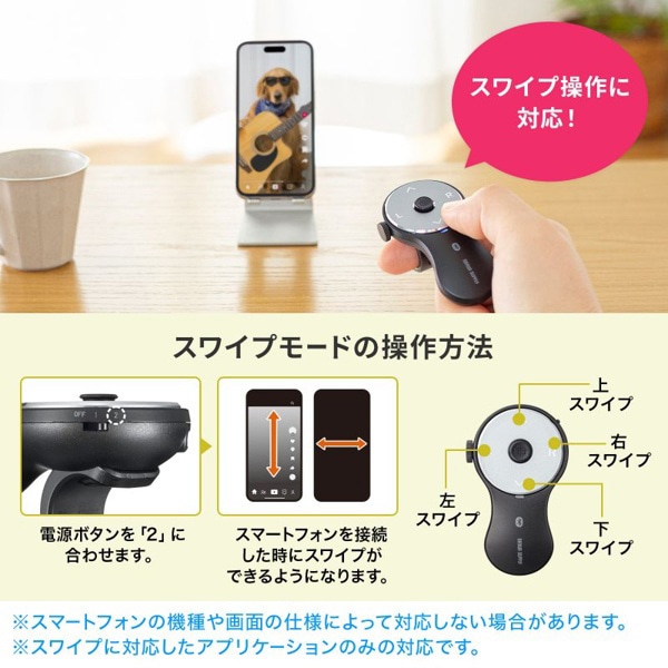 サンワサプライ Bluetooth リングマウス スクロール付 ブラック MA-BTRING5BK 1個（ご注文単位1個）【直送品】