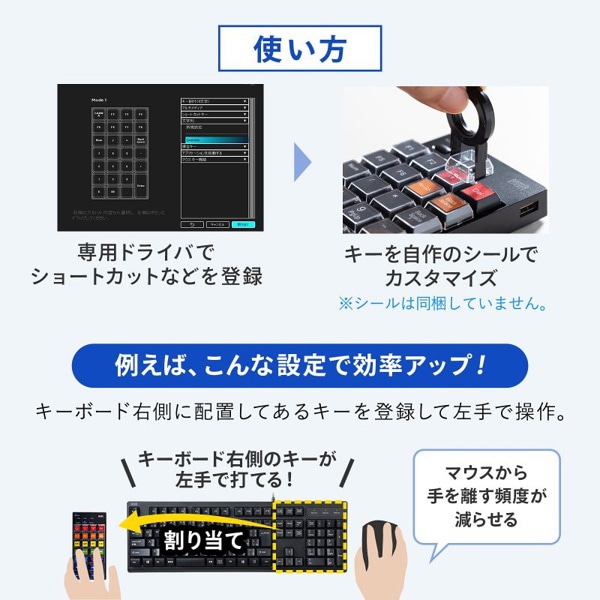 サンワサプライ プログラマブルテンキー 2.4Gモデル NT-WL26BK 1個(ご注文単位1個)【直送品】