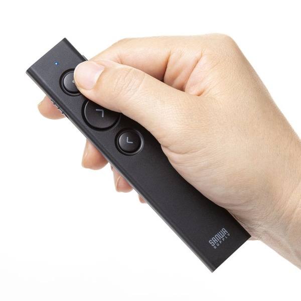 サンワサプライ パワーポインター USB充電式 LP-RF116BK 1個(ご注文単位1個)【直送品】