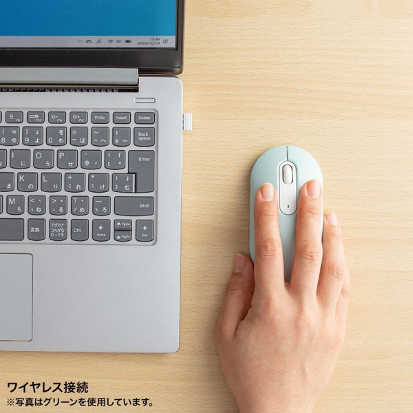 サンワサプライ 静音ワイヤレスマウス パープル MA-WBS327PP 1個（ご注文単位1個）【直送品】