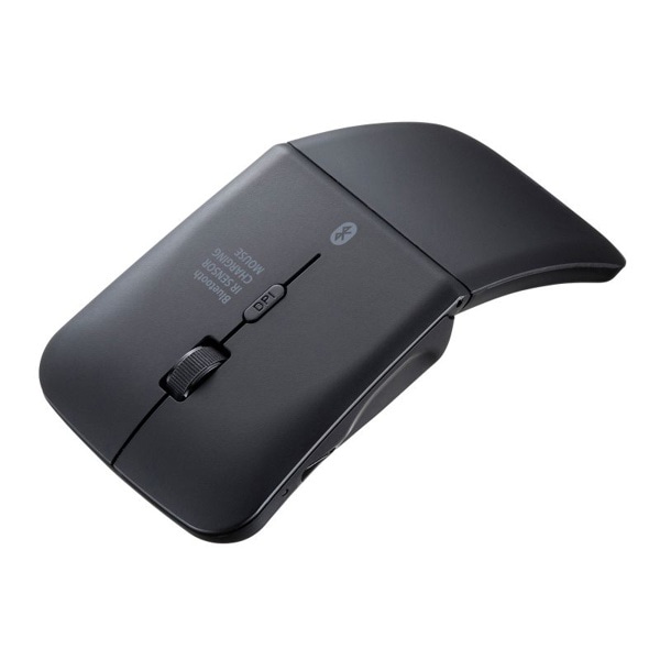 サンワサプライ 静音 Bluetooth5.0 IR LEDマウス 3ボタン ブラック MA-BIS3116BK 1個(ご注文単位1個)【直送品】