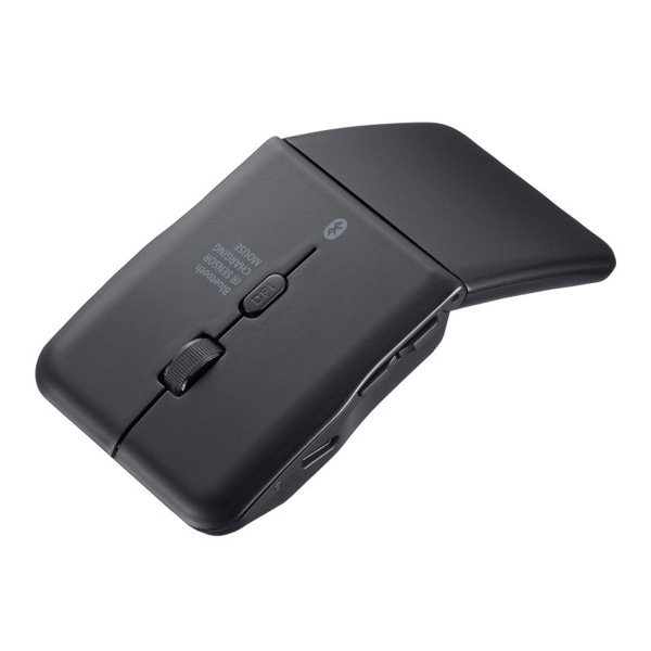 サンワサプライ 静音 Bluetooth5.0 IR LEDマウス 5ボタン ブラック MA-BIS5116BK 1個(ご注文単位1個)【直送品】