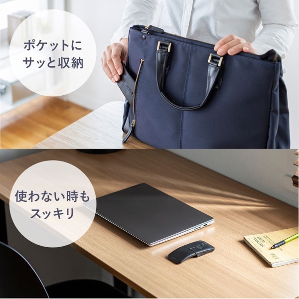 サンワサプライ 静音 ワイヤレス IR LED コンボマウス ブラック MA-WBIS3117BK 1個(ご注文単位1個)【直送品】