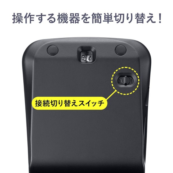 サンワサプライ 静音 ワイヤレス IR LED コンボマウス ブラック MA-WBIS3117BK 1個(ご注文単位1個)【直送品】